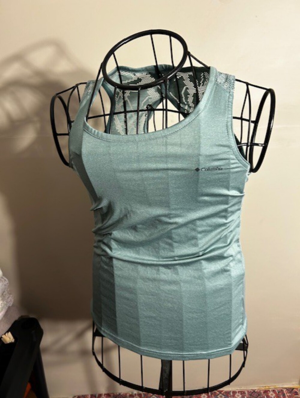 columbia size small green womens shirt tank top  sportswear outdoor tee